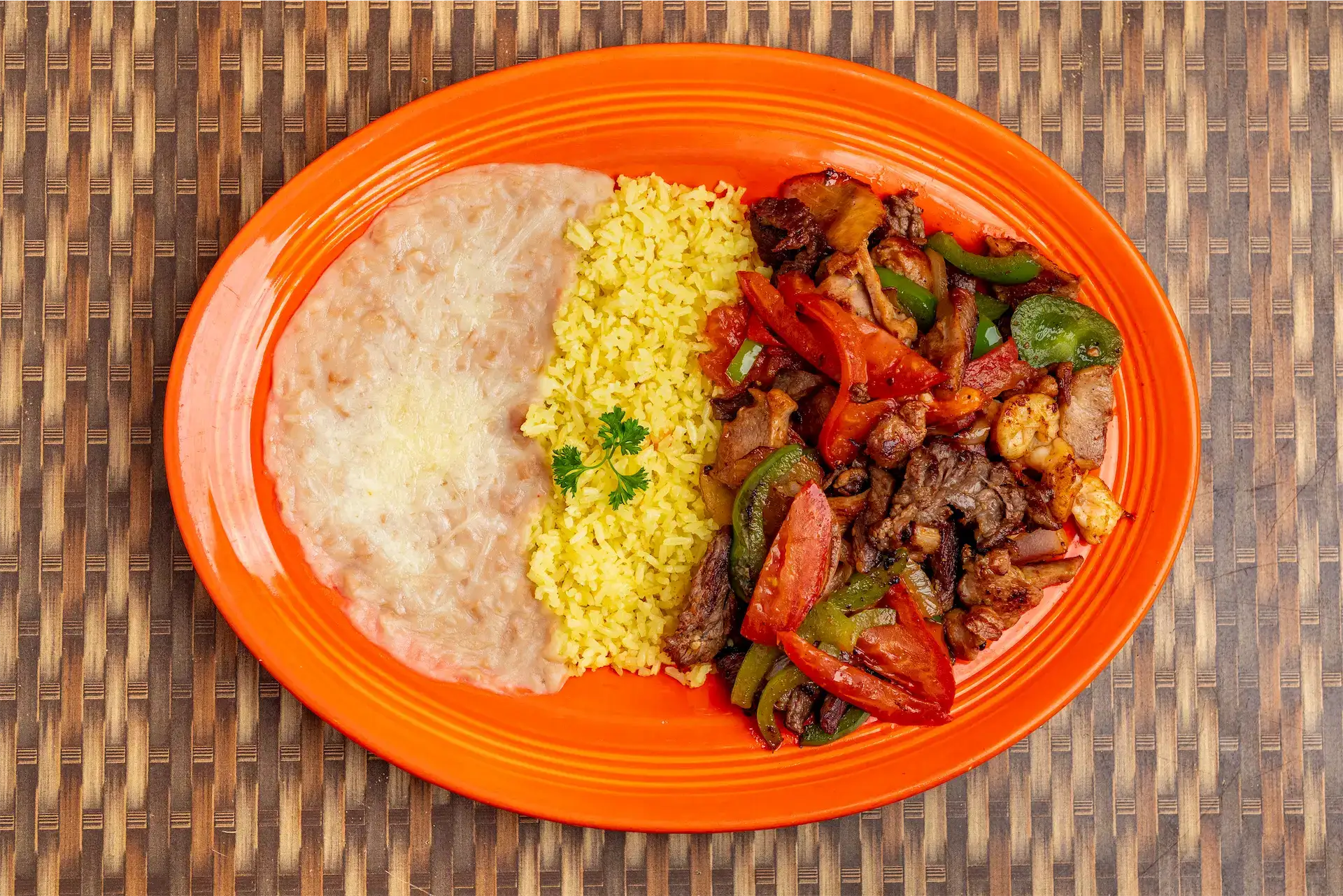 Fajitas Mixtas (Chicken, Beef, & Shrimp)